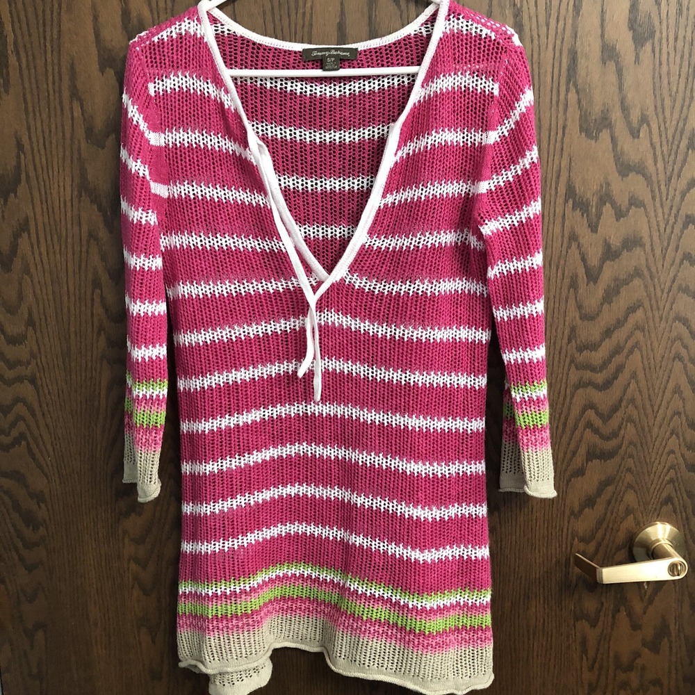 Tommy Bahama Women's S Star Island Knit Linen Cotton Cover‎ Up